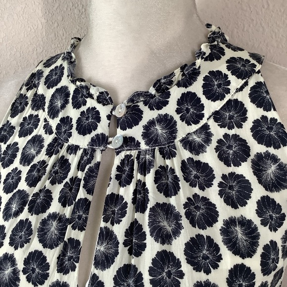 AMOUR VERT Tiered Sleeveless Dress Ruffle High Neck Pockets Vacation Wedding XS - Picture 3 of 13